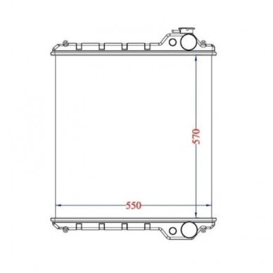 Aušinimo radiatorius New Holland Case MXM 135691A3 1