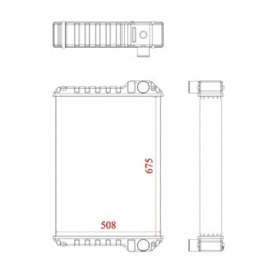 Aušinimo radiatorius JCB 333/D3648 1
