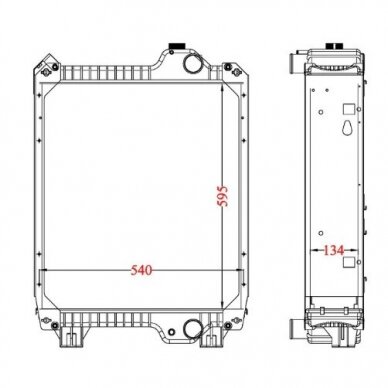 Aušinimo radiatorius New Holland Case Puma 84160716 1