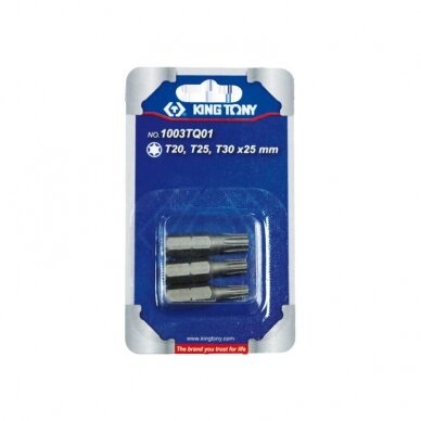 Antagalių rinkinys King Tony 1/4 TORX T20 T25 T30 (3vnt)