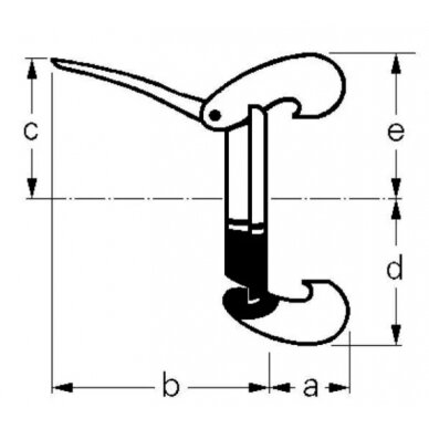 Gnybtų kompl. 159mm 1060134 1