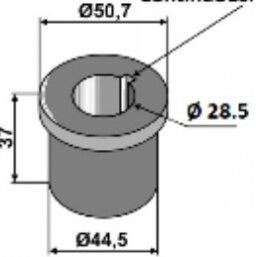 Įvorė SCHULTE 50.7X37 63-SCH-91