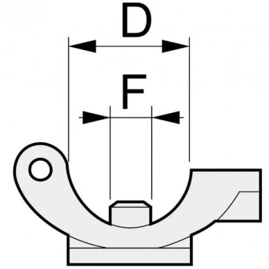 Laikiklis 402735 1/2 7mm 1