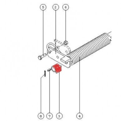 Laikiklis Z-562 000.204.000 MF