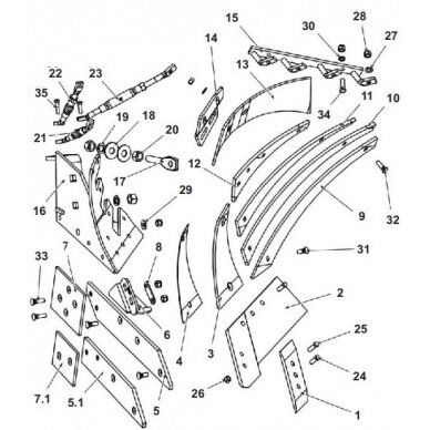 Lauko lenta 1116/72-001/0 kair.KIRSTA XL 2