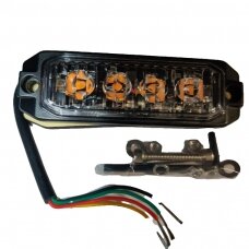 LED švyturėlis 4x3W geltonas 12/24V