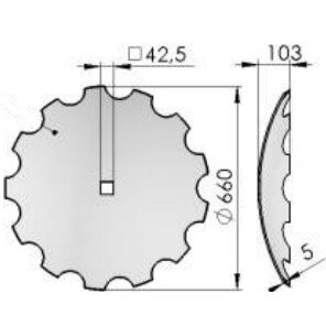 Lėkštės Ares Twix 660 1279/43-103/0