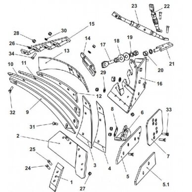 Lenta lauko 1067/94-001/0 kair. XXL korp 2