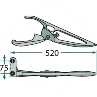 Pakelėjas 5255251000 Case, JD, Dronenberg 1