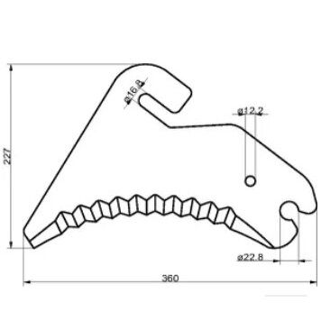 Peilis 5250982210900F 363 mm 1