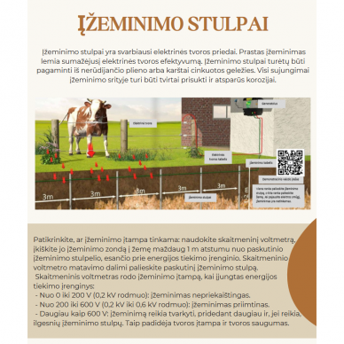 Piemuo elektrinis Farmer AS140 su 24V saulės panele 12V, 2/1,4J 14478 7