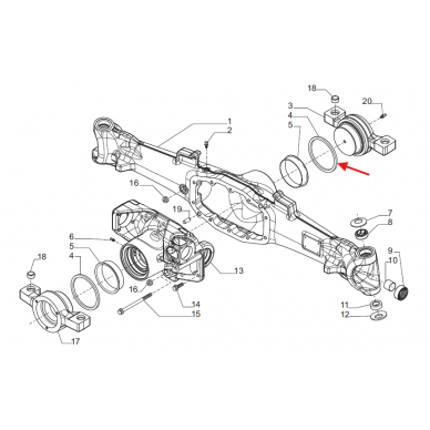 Sandariklis 148745 125x140x7 R204876 1