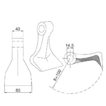 Smulkintuvo peilis Hammer CK2322 1