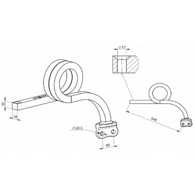 Spyruoklė 35x35 20x60 priek.TCS-SR35-511 1