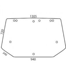 Stiklas galinis D6722A