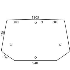 Stiklas galinis D6722A